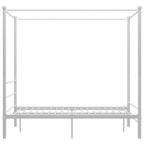 Himmelbett Weiß Metall 140x200 cm