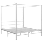 Himmelbett Weiß Metall 180x200 cm