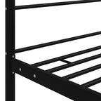 Himmelbett Schwarz Metall 200x200 cm