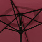Sonnenschirm mit Metall-Mast 300 cm Bordeauxrot