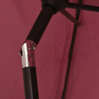 Sonnenschirm mit Metall-Mast 300 cm Bordeauxrot