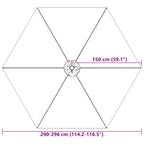 Ersatzbezug für Sonnenschirm Grün 300 cm