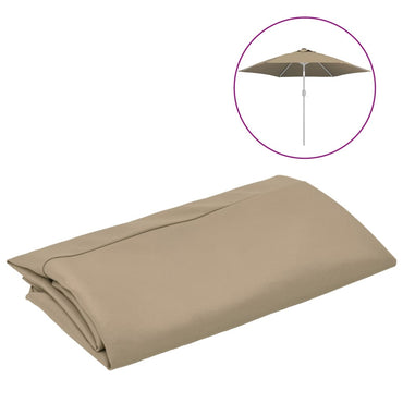 Ersatzbezug für Sonnenschirm Taupe 300 cm