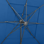 Sonnenschirm mit Aluminium-Mast 4-lagig Azurblau 250x250 cm