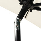 Sonnenschirm mit Aluminium-Mast 3-lagig Sandfarben 2x2 m