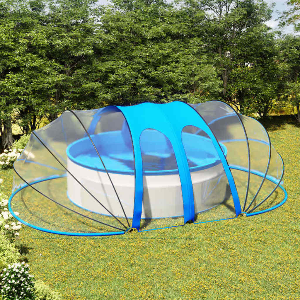 vidaXL Pool-Kuppel Oval 620x410x210 cm