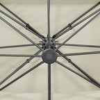 Ampelschirm mit Doppeldach Sand 400 x 300 cm