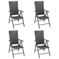 Gartenstühle 4 Stk. Poly Rattan Schwarz