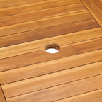 Gartentisch 150x90x75 cm Teak Massivholz