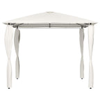 Pavillon mit Pfostenabdeckungen 3x3x2,6 m Creme 160 g/m²