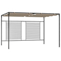 Pavillon mit Ausziehbarem Dach 3x4x2,3 m Taupe 180 g/m²