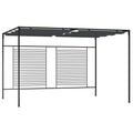 Pavillon mit Ausziehbarem Dach 4x3x2,3 m Anthrazit 180 g/m²