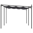 Pavillon mit Ausziehbarem Dach 600x300x233 cm Anthrazit