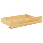 Massivholzbett mit 2 Schubladen Kiefernholz 90x200 cm