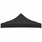 Partyzelt-Dach 3x3 m Schwarz 270 g/m²