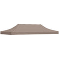 Partyzelt-Dach 6x3 m Taupe 270 g/m²