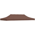 Partyzelt-Dach 6x3 m Braun 270 g/m²