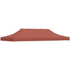 Partyzelt-Dach 6x3 m Terrakotta-Rot 270 g/m²