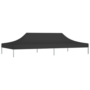 Partyzelt-Dach 6x3 m Schwarz 270 g/m²