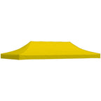 Partyzelt-Dach 6x3 m Gelb 270 g/m²