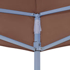 Partyzelt-Dach 2x2 m Braun 270 g/m²