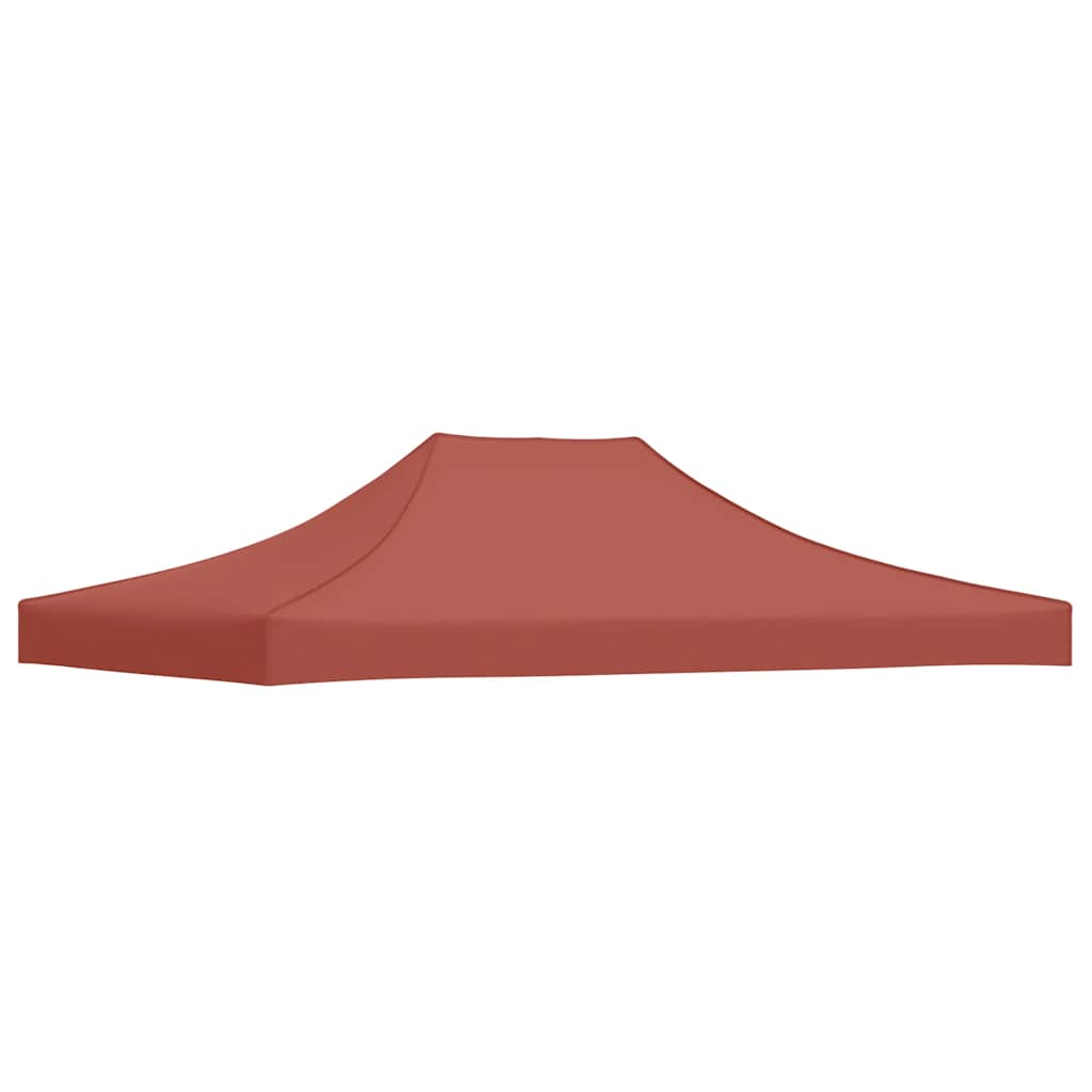 Partyzelt-Dach 4x3 m Terrakotta-Rot 270 g/m²