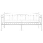 Schlafsofa Bettgestell Weiß Metall 90x200 cm