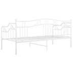Schlafsofa Bettgestell Weiß Metall 90x200 cm