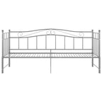 Ausziehsofa Bettgestell Grau Metall 90x200 cm