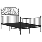 Bettgestell Schwarz Metall 120x200 cm