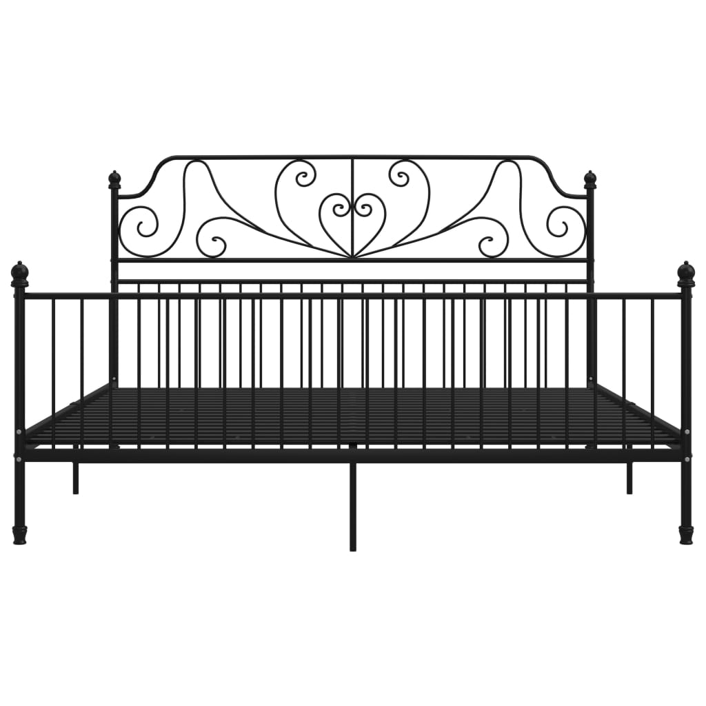 Bettgestell Schwarz Metall 180x200 cm
