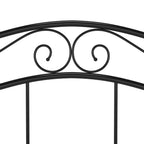 Bett Schwarz Metall 120x200 cm