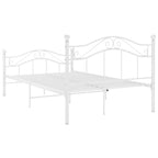 Bett Weiß Metall 120x200 cm