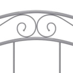Bett Grau Metall 120x200 cm