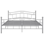Bett Grau Metall 140x200 cm