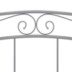 Bett Grau Metall 140x200 cm