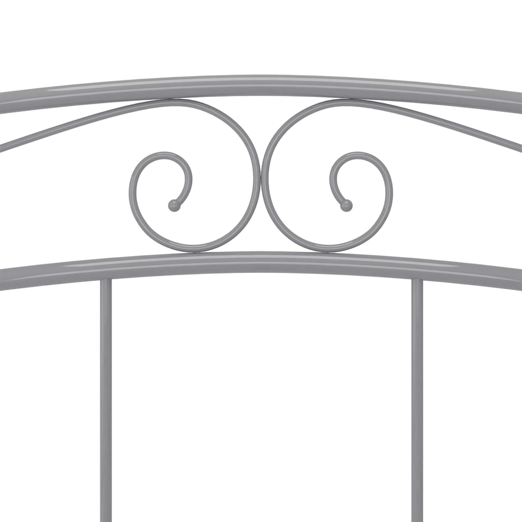 Bett Grau Metall 140x200 cm