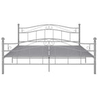 Bett Grau Metall 180x200 cm