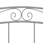 Bett Grau Metall 180x200 cm