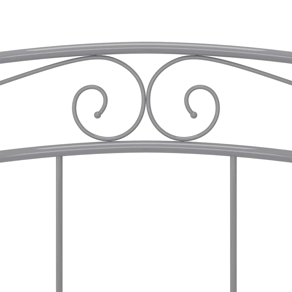Bett Grau Metall 180x200 cm
