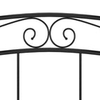 Bett Schwarz Metall 200x200 cm