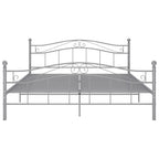 Bett Grau Metall 200x200 cm