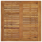 Klappbarer Gartentisch 90x90x75 cm Massivholz Akazie