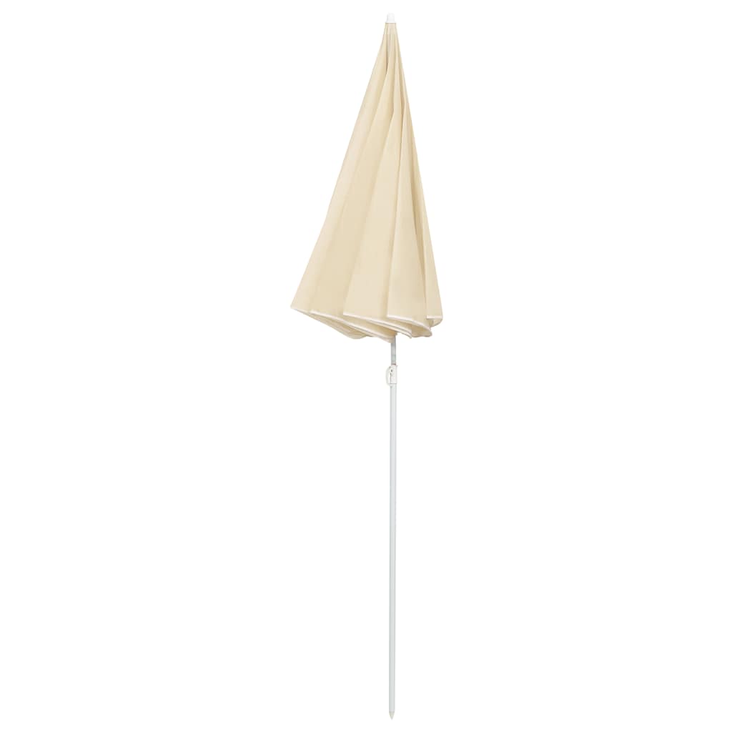 Sonnenschirm mit Stahlmast Sandfarbe 180 cm