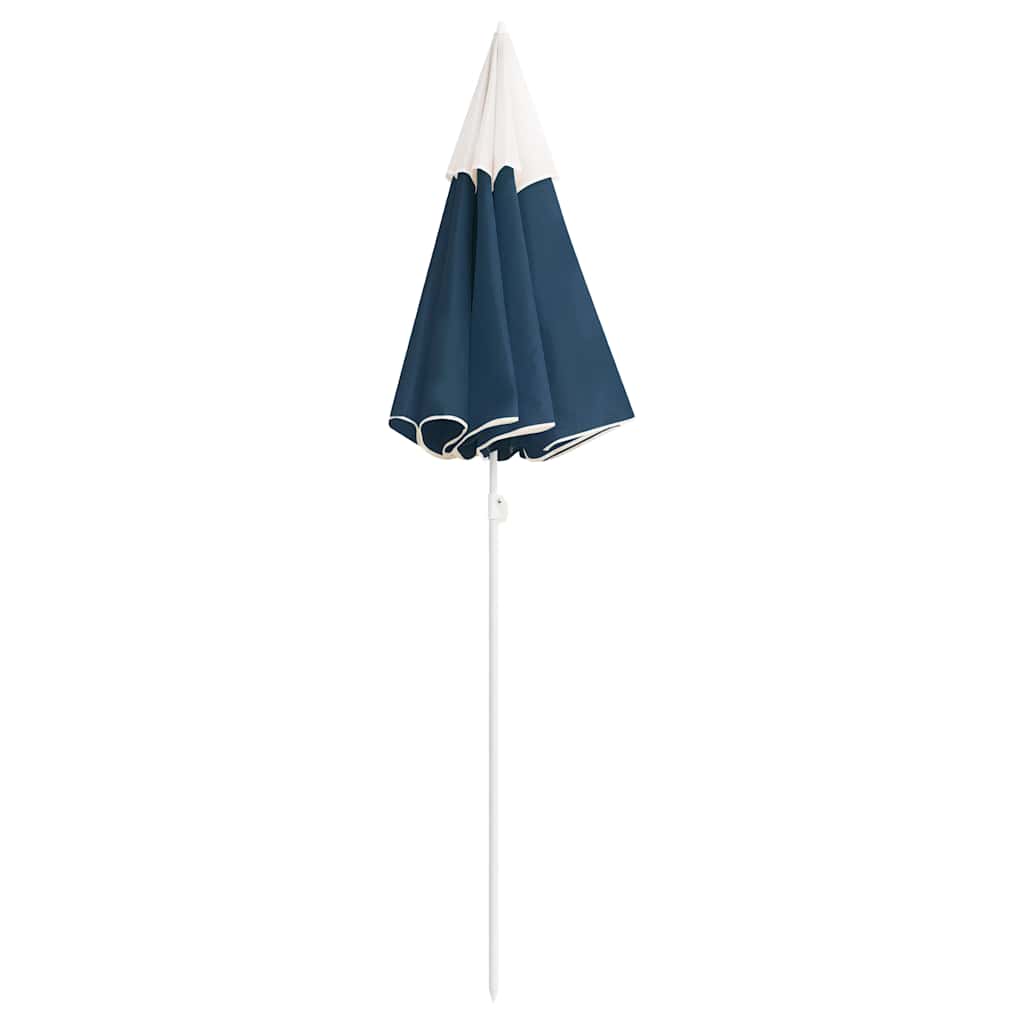 Sonnenschirm mit Stahlmast Blau 180 cm