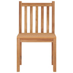 Gartenstühle 2 Stk. Massivholz Teak