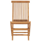 Klappbare Gartenstühle 4 Stk. Massivholz Teak