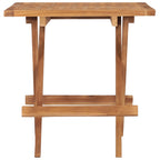 Klappbarer Gartentisch 50x50x50 cm Teak Massivholz