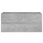 Waschbeckenunterschrank Betongrau 100x38,5x45 cm Holzwerkstoff