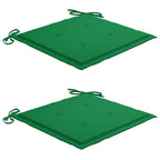 Gartenstühle mit Kissen 2 Stk. Grau Massivholz Akazie